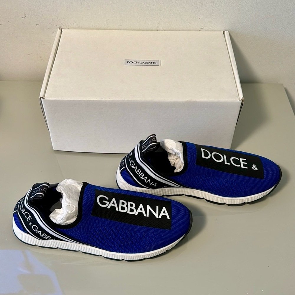 Dolce & Gabbana Kids
Sorrento logo-tape slip-on sneakers 35 - Picture 3 of 4